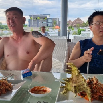 다이빙후 한잔합니다.